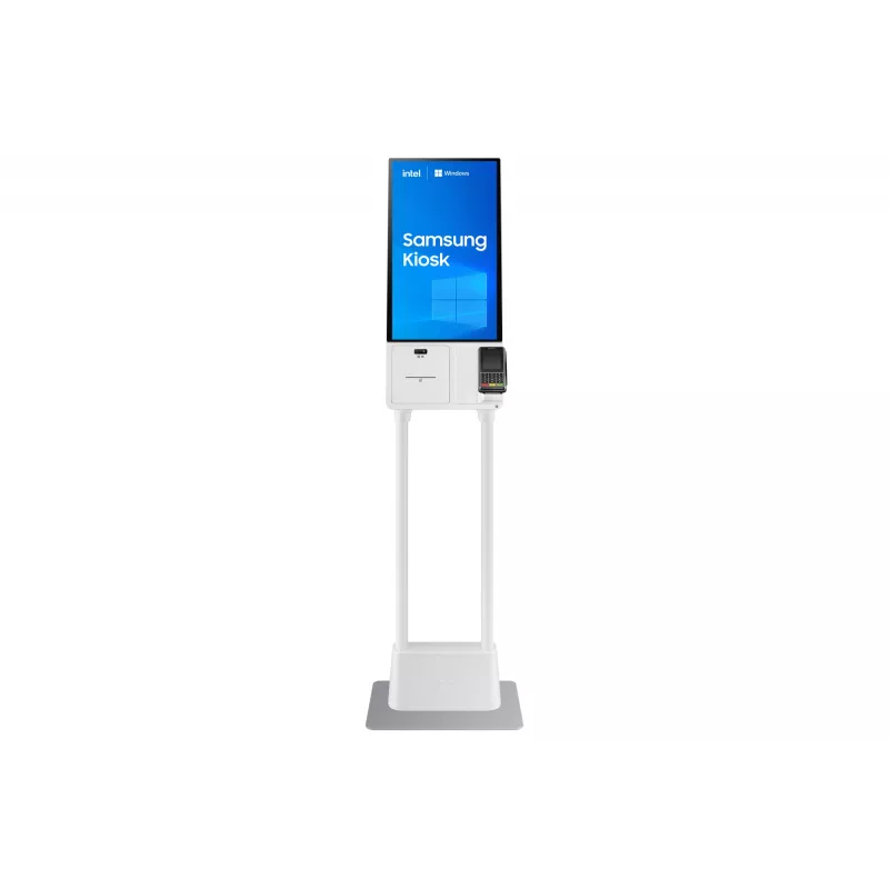 Samsung KM24C-3 Kiosk design 61 cm (24 inch) LED 250 cd/m² Full HD Valge Puutetundlik ekraan Sisseehitatud protsessor Windows 10 IoT Enterprise 16/7