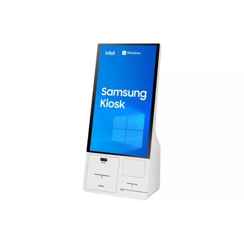 Samsung KM24C-3 Kiosk design 61 cm (24 inch) LED 250 cd/m² Full HD Valge Puutetundlik ekraan Sisseehitatud protsessor Windows 10 IoT Enterprise 16/7