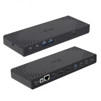 i-tec USB-C Triple Display dokkimisjaam Gen 2 toiteedastus 100 W juhtmega 3.2