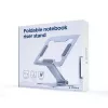 Sülearvutilaud Gembird NBS-D1-03 hõbe alumiiniumist kuni 39,6 cm (15,6 tolli), kokkupandav, kõrgus 60 mm, maksimaalne koormus 5 kg