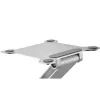 Sülearvutilaud Gembird NBS-D1-03 hõbe alumiiniumist kuni 39,6 cm (15,6 tolli), kokkupandav, kõrgus 60 mm, maksimaalne koormus 5 kg