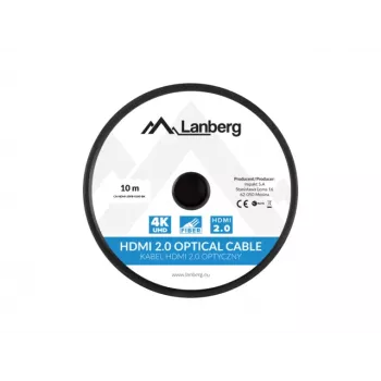 LANBERG HDMI-kaabel M/m V2.0 Optiline Aoc - 10m Must