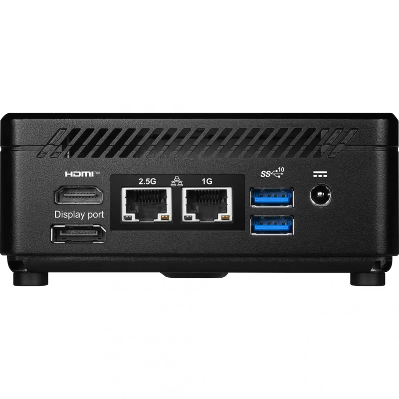MSI Cubi 5 12M-002EU Intel® Core™ i5 i5-1235U 8 GB DDR4-SDRAM 512 GB SSD Windows 11 Pro miniarvuti Must