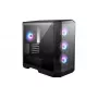PC korpus MSI MAG PANO M100R PZ Micro Tower Must — microATX/ITX, külgaken, multi-LED, 39 cm GPU, USB-C
