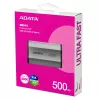 ADATA SD810 500 GB USB USB-C USB 3.2 Gen 2x2 Must, Hõbedane