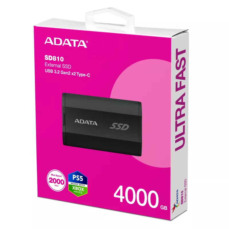 ADATA SD810 4 TB USB USB-C USB 3.2 Gen 2x2 Must