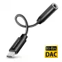 Axagon ADA-HC USB-C 3,5 mm pesa – Hi-Res DAC heliadapter, 384 kHz/32 bit, stereo