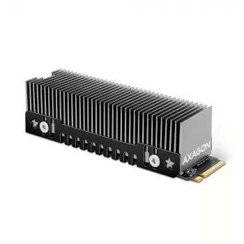 Axagon CLR-M2XT alumiiniumist passiivjahutus ühe- ja kahepoolsetele M.2 SSD-dele suurus 2280, kõrgus 24 mm