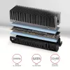 Axagon CLR-M2XT alumiiniumist passiivjahutus ühe- ja kahepoolsetele M.2 SSD-dele suurus 2280, kõrgus 24 mm