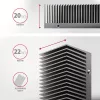 Axagon CLR-M2XT alumiiniumist passiivjahutus ühe- ja kahepoolsetele M.2 SSD-dele suurus 2280, kõrgus 24 mm
