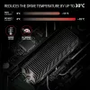 Axagon CLR-M2XT alumiiniumist passiivjahutus ühe- ja kahepoolsetele M.2 SSD-dele suurus 2280, kõrgus 24 mm
