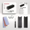 Axagon CLR-M2XT alumiiniumist passiivjahutus ühe- ja kahepoolsetele M.2 SSD-dele suurus 2280, kõrgus 24 mm