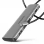 Axagon HMC-5H USB 5 Gbps jaotur, 3x USB-A, HDMI 4k/30Hz, PD 100W, 100 cm USB-C kaabel