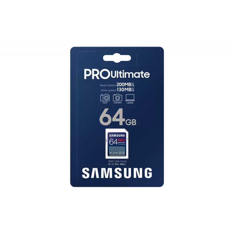 Flash-mälu Samsung 64 GB SDXC UHS-I Class 3 PRO Ultimate