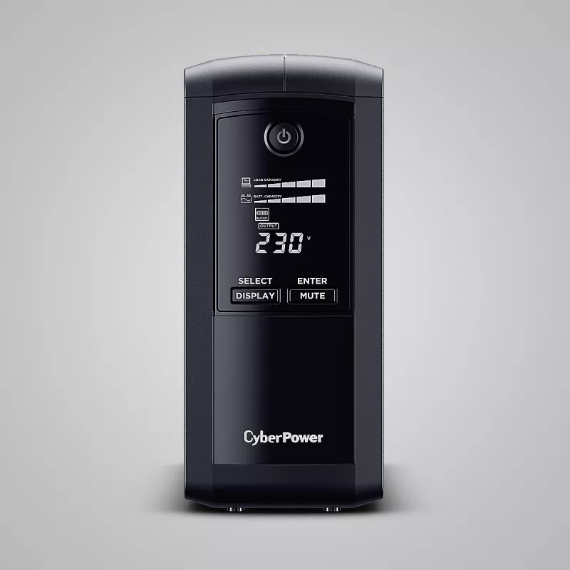 Katkematu toiteallikas CYBERPOWER VP700ELCD-FR 0,7 kVA (390 W), Line-Interactive, 4 Type E pistikupesa, LCD, USB, RS-232