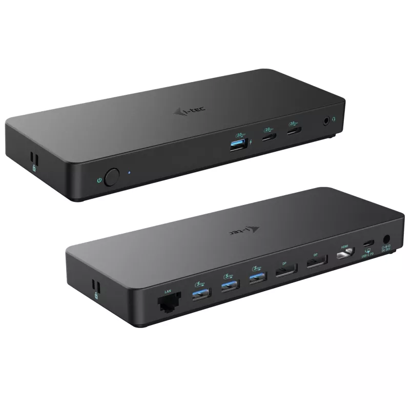 i-tec USB-C kolmekuvariline dokkimisjaam Gen 2 Pro + toiteedastus 100 W