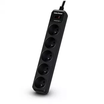 CyberPower Tracer III B0520SC0-FR liigpingekaitse Must 5 vahelduvvoolu pistikupesa 200-250 V 1,8 m