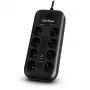 CyberPower Tracer III P0820SUF0-FR liigpingekaitse Must 8 vahelduvvoolu pistikupesa 200–250 V 1,8 m