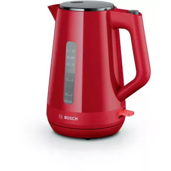 Boschi elektriline veekeetja TWK1M124 — 1,7 L, 2400 W, punane, juhtmevaba, 360° alus