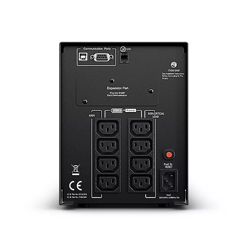 CyberPower PR1500ELCD katkematu toiteallikas (UPS) Line-Interactive 1,5 kVA 1350 W 8 vahelduvvoolu pistikupesa