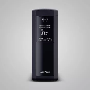 Katkematu toiteallikas CYBERPOWER VP1600ELCD-FR 1,6 kVA / 900 W, liin-interaktiivne, 5 vahelduvvoolupistikut, LCD, USB/RS-232
