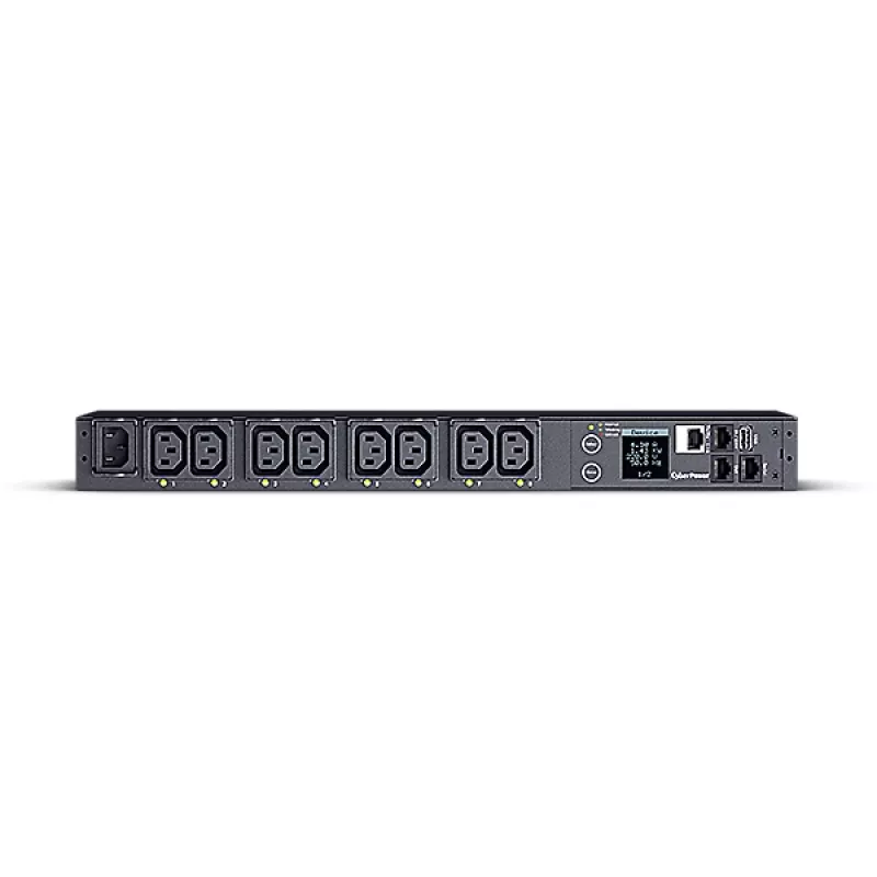 CyberPower PDU41004 toitejaotusseade (PDU) 8 vahelduvvoolupesa 1U Must