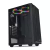 PC korpus IBOX CETUS 906 Midi Tower Must — ATX/mATX, 460×210×350 mm, 29 cm GPU, 7 draivi, RGB ventilaatorid