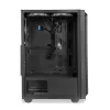 PC korpus IBOX CETUS 906 Midi Tower Must — ATX/mATX, 460×210×350 mm, 29 cm GPU, 7 draivi, RGB ventilaatorid