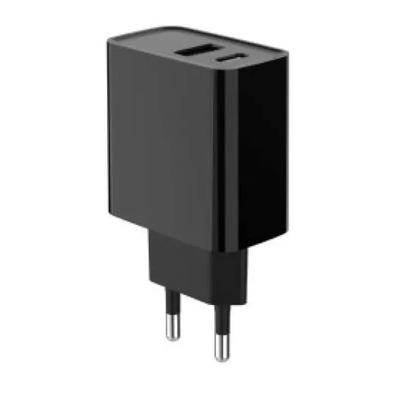 GEMBIRD USB kiirlaadija - Type A & C 2-pordiline 20W - Must
