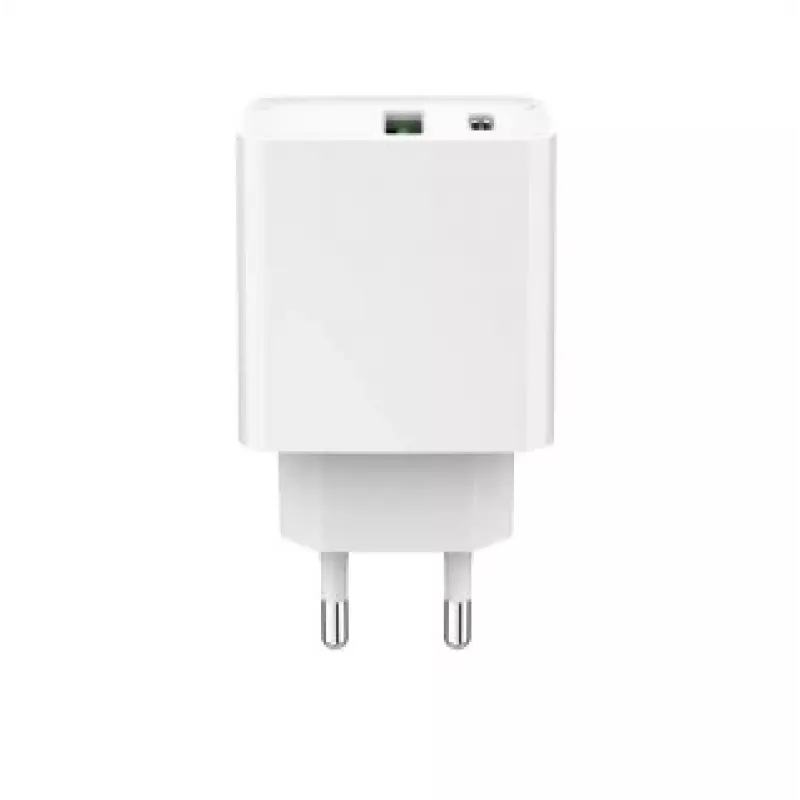 GEMBIRD USB kiirlaadija – 2 pordiga Type A ja C, 20 W – Valge