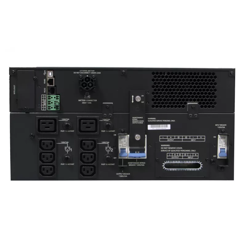 Vertiv Liebert GXT5 topeltveebipõhise muundamise UPS - 5000 VA/5000 W | 230 V | Koos riiulikinnituskomplekti ja Intellislot RDU101 sidekaardiga | GXT5-5000IRT5UXLN