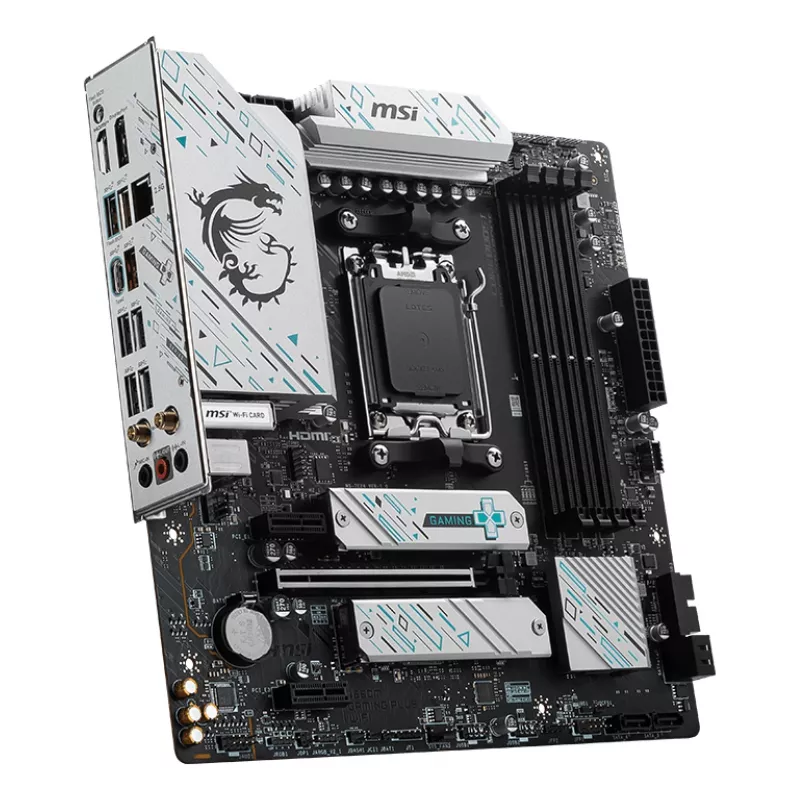 MSI B650M GAMING PLUS WIFI emaplaat AMD B650 pesa AM5 mikro-ATX