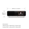 BenQ X500i lühiviskeprojektor 2200 ANSI luumenit DLP UHD 4K (3840x2160) Must, Valge