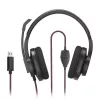 Hama HS-USB400 V2 Headset Wired Head-band Office/Call center USB Type-A Must, Red
