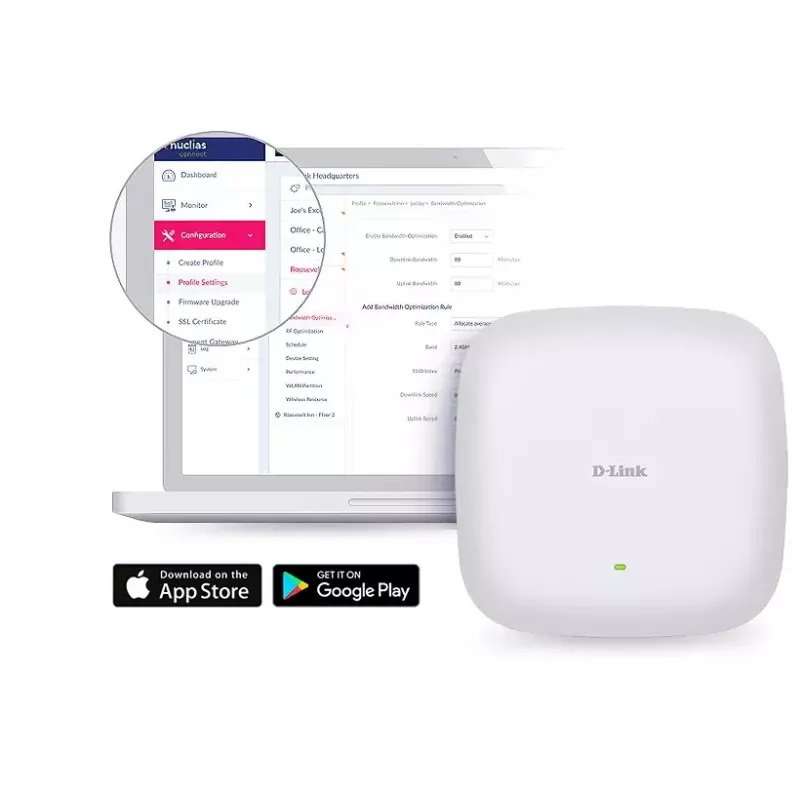 D-Link AX3600 Wi-Fi 6 kahe sagedusala PoE pääsupunkt