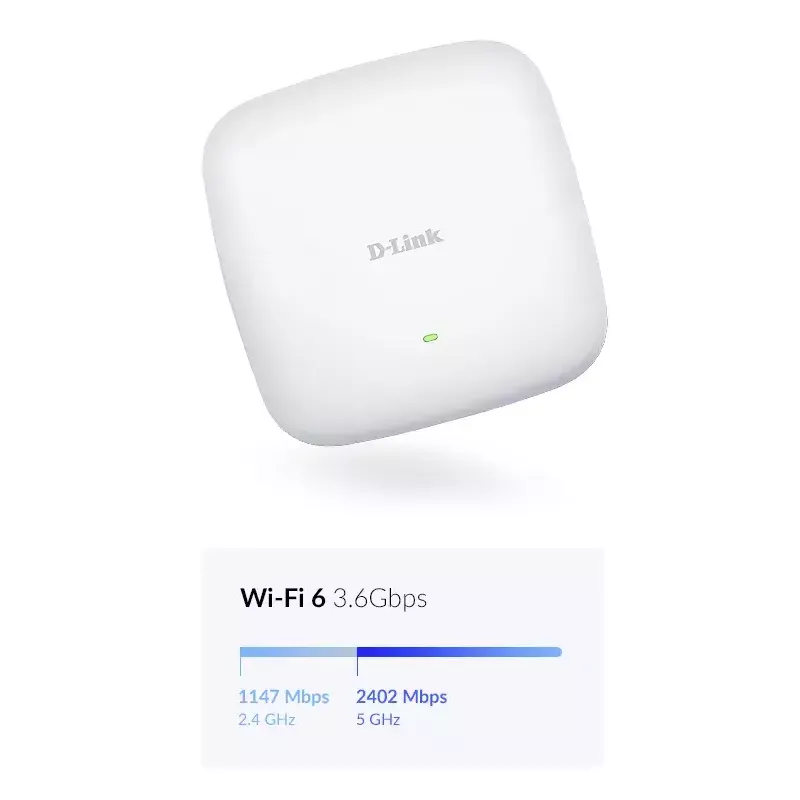 D-Link AX3600 Wi-Fi 6 kahe sagedusala PoE pääsupunkt