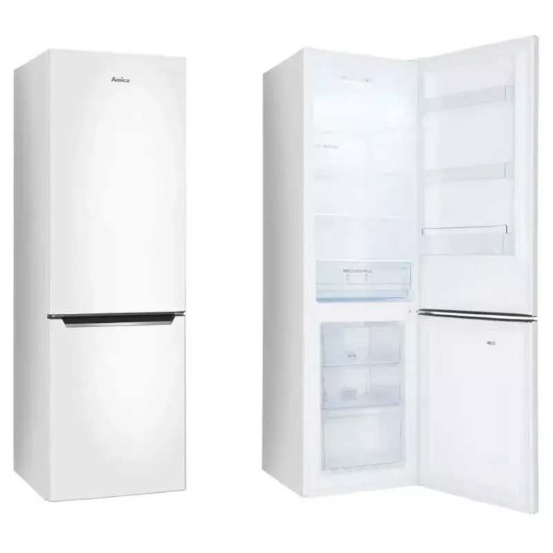 Fridge-freezer combination AMICA FK 2995.2FT(E) — 299 L, bottom freezer, No Frost, LED, E class