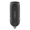 Belkin BoostCharge 30 W USB-C autolaadija kaabliga, must