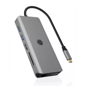 ICY BOX IB-DK4061-CPD Juhtmega USB 3.2 Gen 1 (3.1 Gen 1) USB-C Hall
