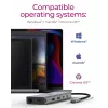 ICY BOX IB-DK4061-CPD Juhtmega USB 3.2 Gen 1 (3.1 Gen 1) USB-C Hall