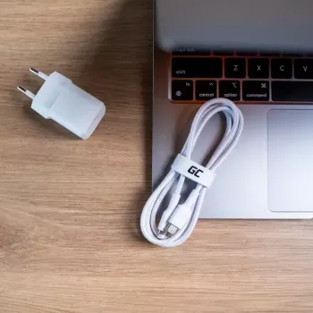 Kaabel roheline Cell Lightning USB‑C-le 1 m, 29 W, valge, andmeedastus 480 Mbps