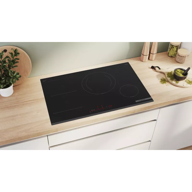 Bosch Serie 6 PVS831HB1E pliit Must Sisseehitatud 80 cm Tsoon-induktsioonpliit 4 tsoon(i)