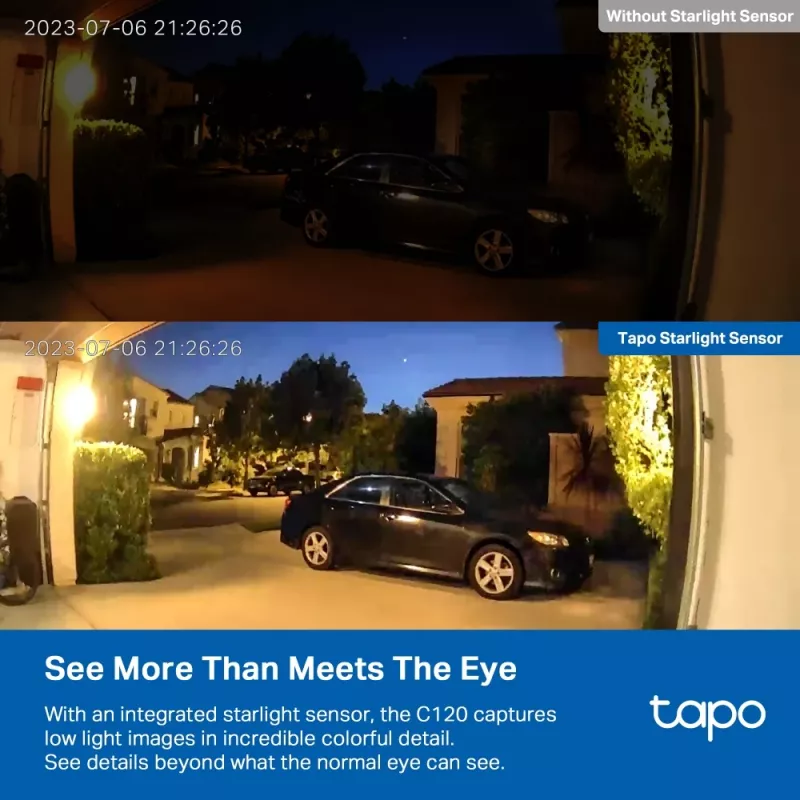 TP-Link Tapo C120 sise-/välis-IP turvakaamera