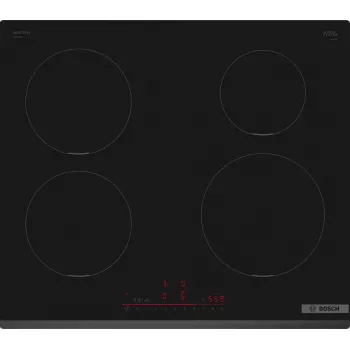 Bosch Serie 6 PIE631HB1E pliit Must Sisseehitatud 60 cm Tsoon-induktsioonpliit 4 tsooni