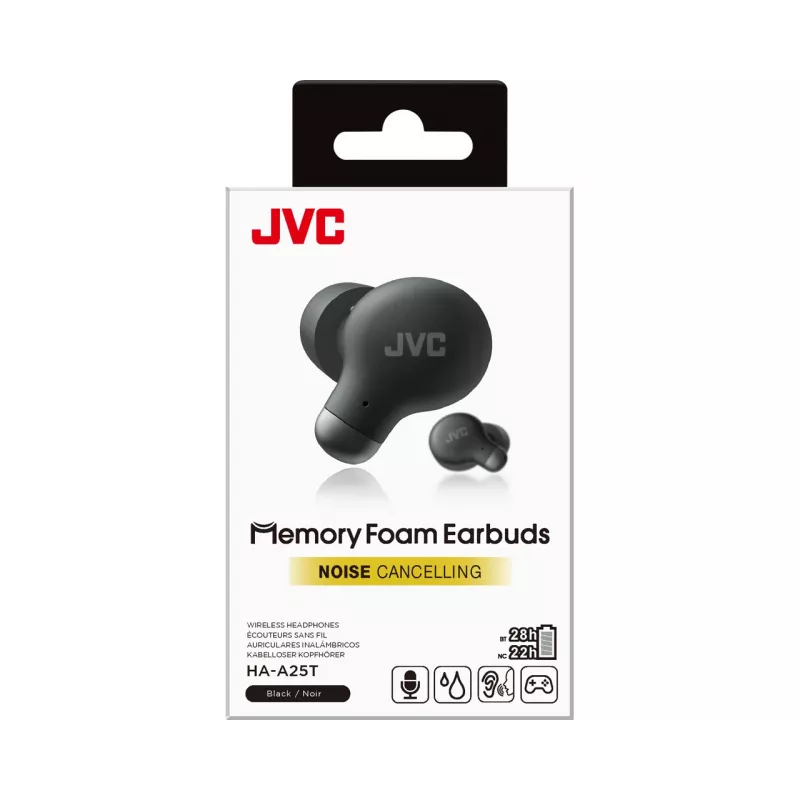 JVC HA-A25T kõrvaklapid True Wireless Stereo (TWS) kõrvasisesed kõned/muusika Bluetooth must