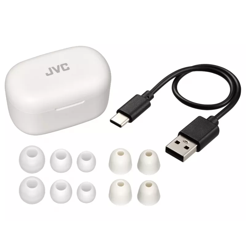 JVC HA-A25T kõrvaklapid True Wireless Stereo (TWS) kõrvasisesed Kõned/muusika Bluetooth Valge