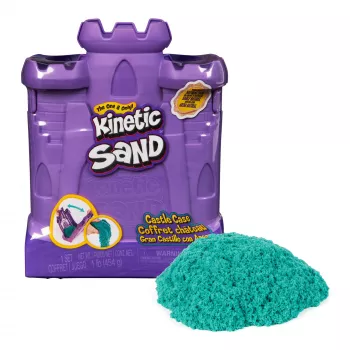 Kinetic Sand, Lossikohver 1 naela sinakasrohelise mänguliivaga, säilitusanum, sensoorsed mänguasjad lastele alates 3. eluaastast