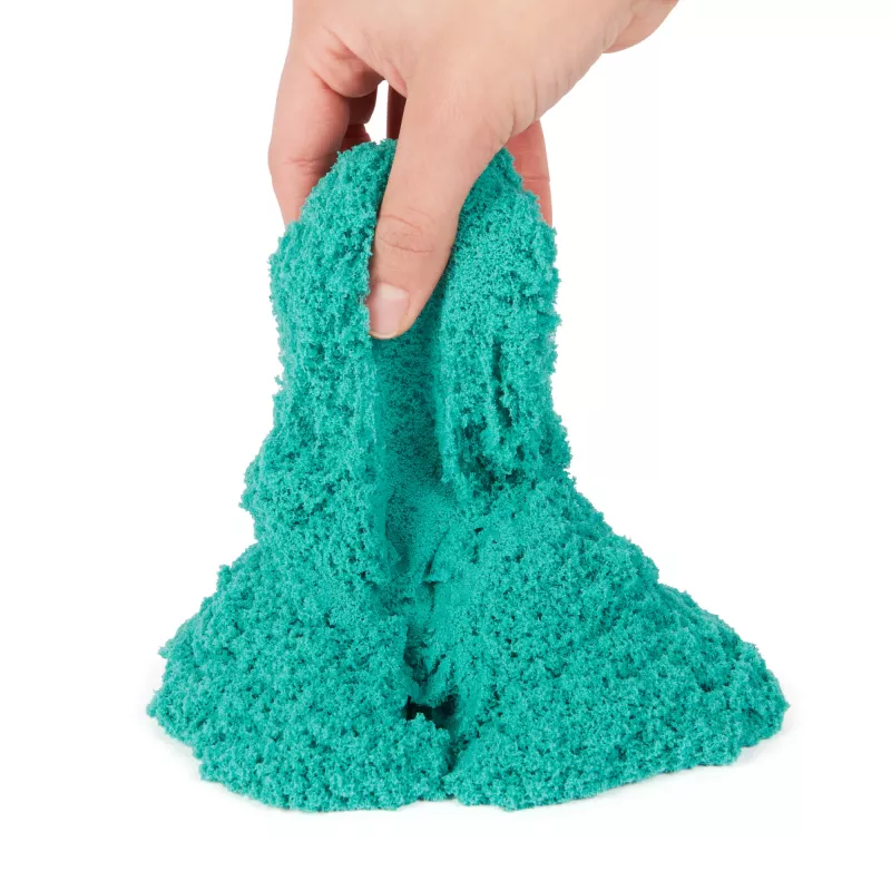 Kinetic Sand, Lossikohver 1 naela sinakasrohelise mänguliivaga, säilitusanum, sensoorsed mänguasjad lastele alates 3. eluaastast