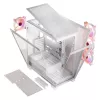 PC-korpus MODECOM Volcano SPACE APEX ARGB MIDI Tower Valge — teras, külgaken, ARGB ventilaatorid, USB-C