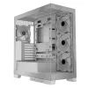 PC-korpus MODECOM Volcano SPACE APEX ARGB MIDI Tower Valge — teras, külgaken, ARGB ventilaatorid, USB-C